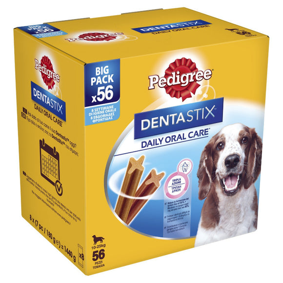 Pedigree - Articolo per cani - Dentastix Medium Multipack 56pz box 8x7