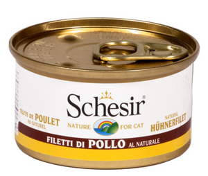 Schesir - Alimento per gatti - Filetti di pollo al naturale (3%riso) 85gr