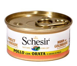 Schesir - Alimento per gatti - Pollo con orata in brodo di pollo 70gr