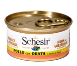 Schesir - Alimento per gatti - Pollo con orata in brodo di pollo 70gr