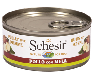 Schesir - Alimento per cani - Filetti di pollo con mela 150gr