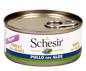 Schesir - Alimento per cani - Puppy filetti di pollo con aloe 150gr