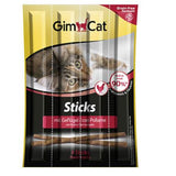 GimCat - Alimento per gatti - Sticks + gusti 4pz