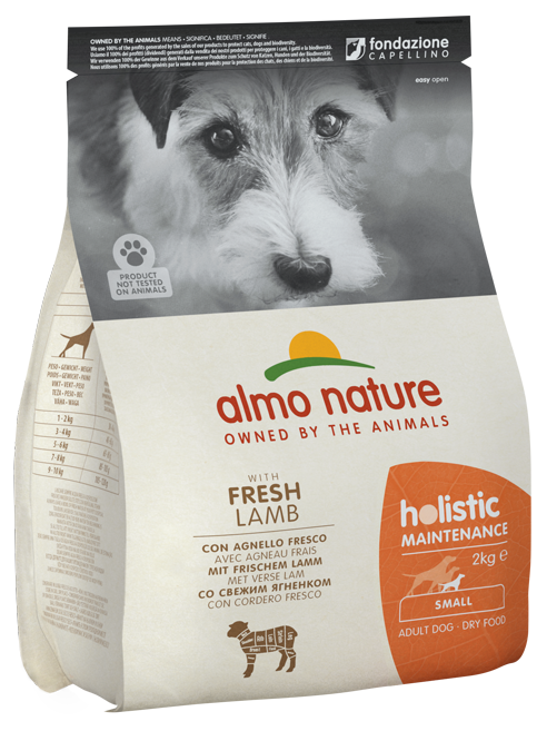 Almo Nature - Alimento per cani - Holistic Maintenance con Agnello Fresco XS/S 2kg