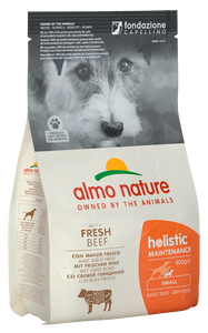 Almo Nature - Alimento per cani - Holistic Maintenance con Manzo Fresco XS/S 400gr