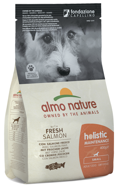 Almo Nature - Alimento per cani - Holistic Maintenance con Salmone Fresco XS/S 400gr