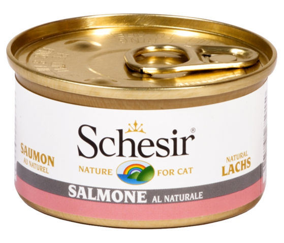 Schesir - Alimento per gatti - Salmone al naturale 85gr