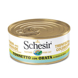 Schesir - Alimento per gatti - Tonnetto con orata in brodo di pesce 70gr