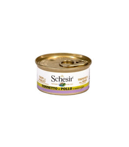 Schesir - Alimento per gatti - Tonnetto e pollo in brodo di pesce 70 gr