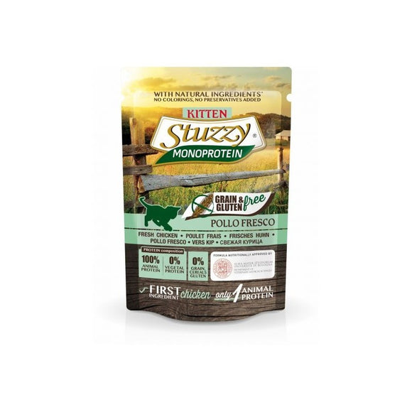 Stuzzy - Alimento per gatti - Kitten monoproteico pollo fresco da 85gr