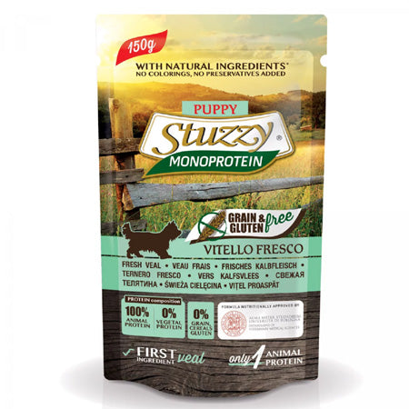 Stuzzy Monoprotein - Alimento per cani - grain & gluten free Puppy al vitello fresco 150gr