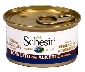 Schesir - Alimento per gatti - Tonnetto con alicette al naturale 85gr