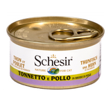Schesir - Alimento per gatti - Tonnetto in salsa in 8 gusti 70gr