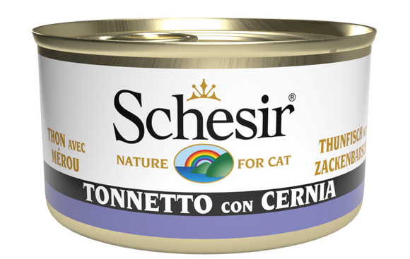 Schesir - Alimento per gatti - Tonnetto con cernia 85gr