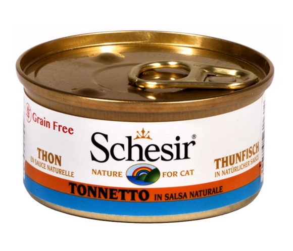 Schesir - Alimento per gatti - Tonnetto in salsa in 8 gusti 70gr
