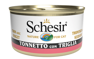 Schesir - Alimento per gatti - Tonnetto con triglia 85gr