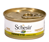 Schesir - Alimento per gatti - Tonnetto in brodo di pesce 70gr