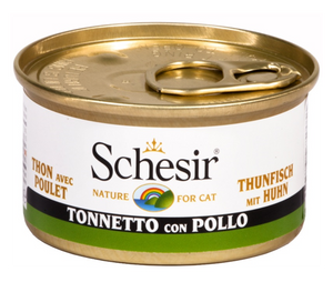 Shesir - Alimento per gatti - Tonnetto con filetti di pollo 85gr