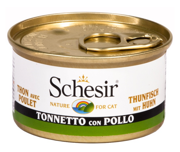 Shesir - Alimento per gatti - Tonnetto con filetti di pollo 85gr