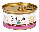 Schesir - Alimento per gatti - Tonnetto e filetti di pollo con riso al naturale 85gr